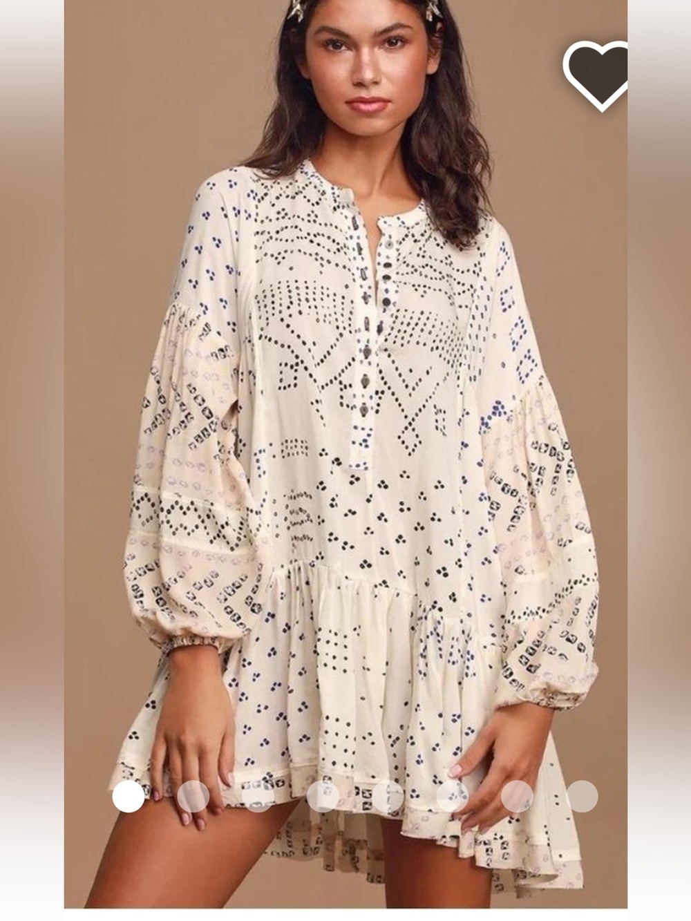 Free people shibori  tunic